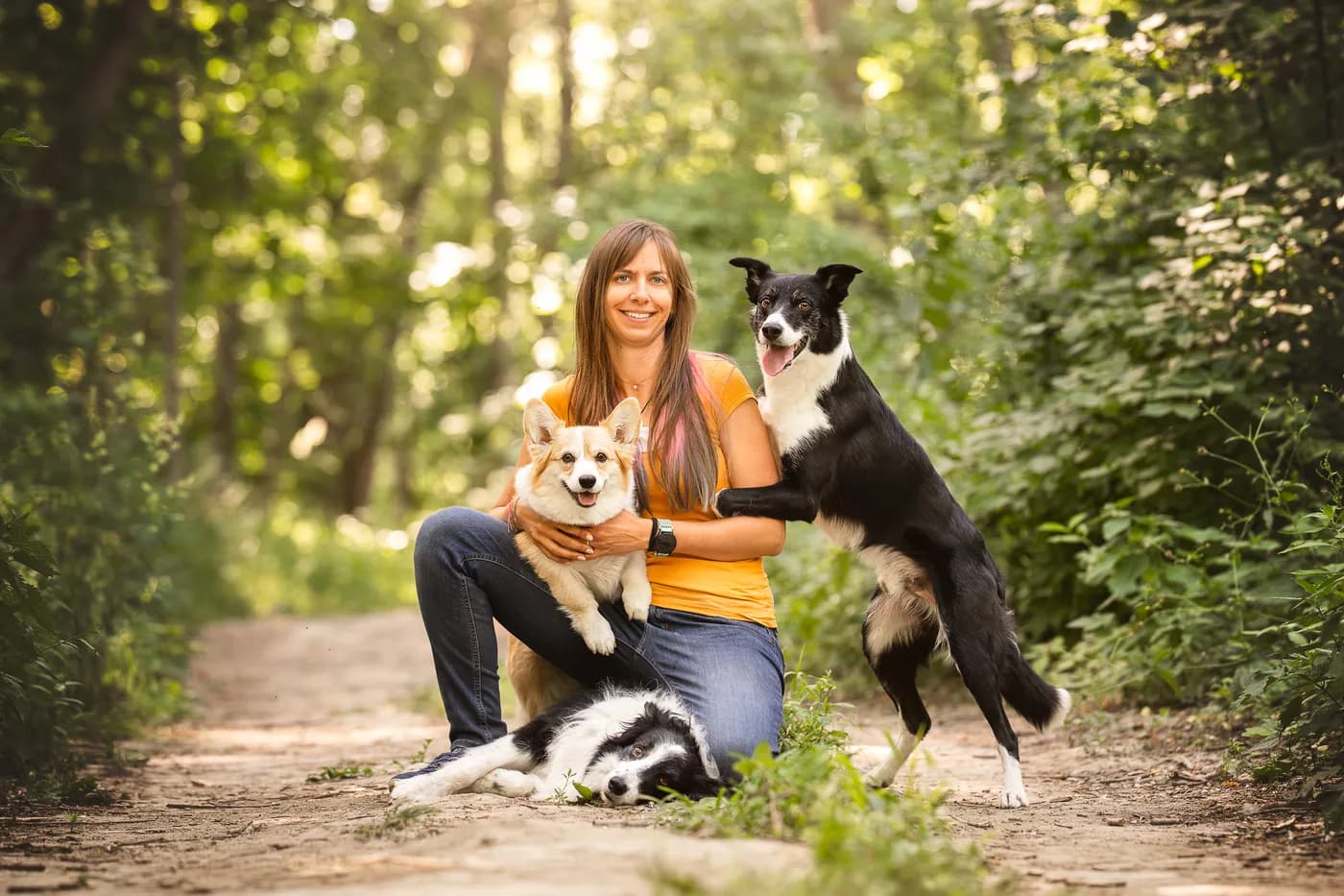 Katharina mit einem Border Collie – Beratung rund um den Hundekauf
